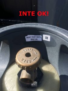 Flaska som inte är ok