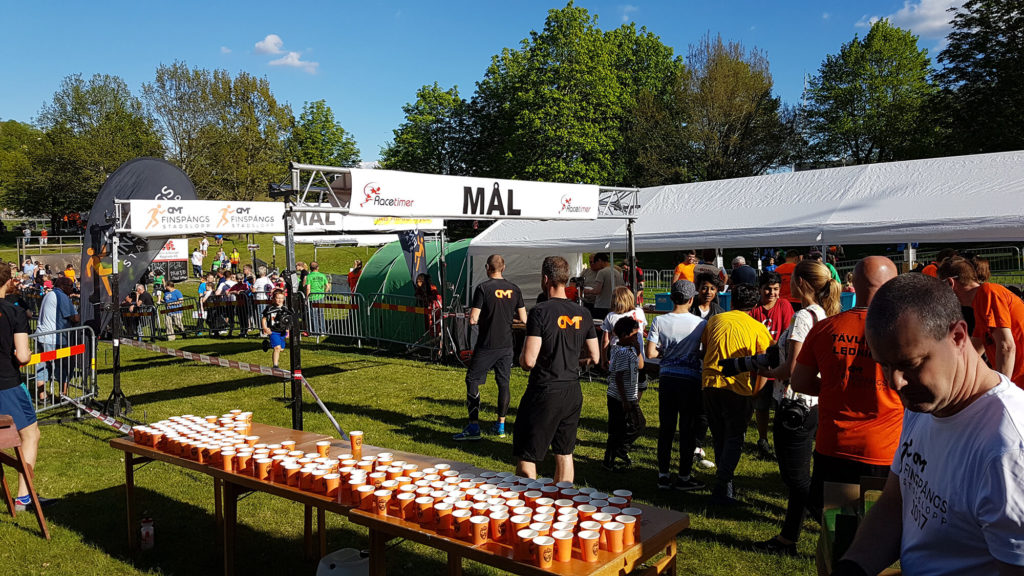 Finspång Stadslopp finish line